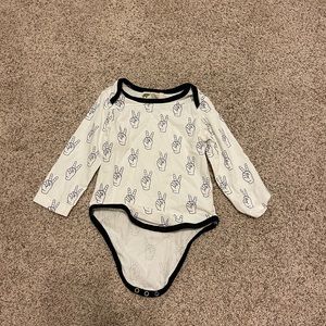 Monica & Andy Peace Sign Onesie